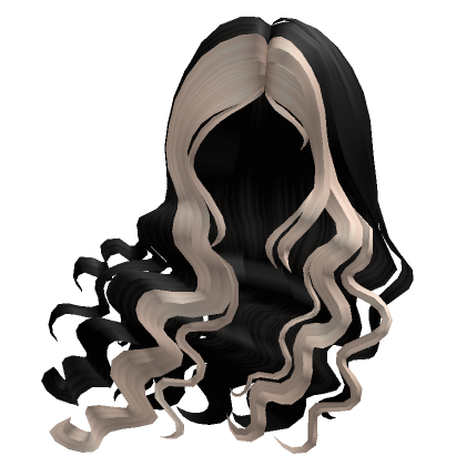 Shoujo Windy Waves In Split Black And Blonde Roblox