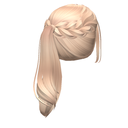 Soft Flowy Braided Ponytail Blonde Roblox Item Rolimon S