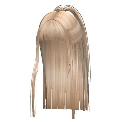 Half Up Straight Hair In Blonde Roblox