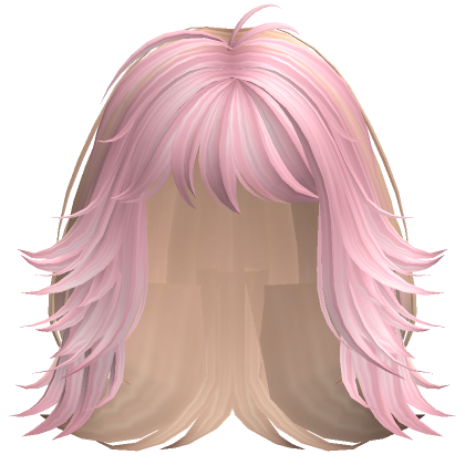 Short Grunge Layered Alt Wolfcut Blonde Pink Roblox