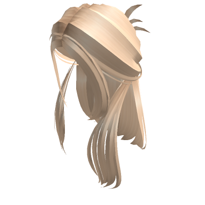 Long Half Up Half Down Braids Blonde Roblox