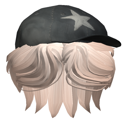 Parted Boy Hair W Y K Cap In Platinum Blonde Roblox