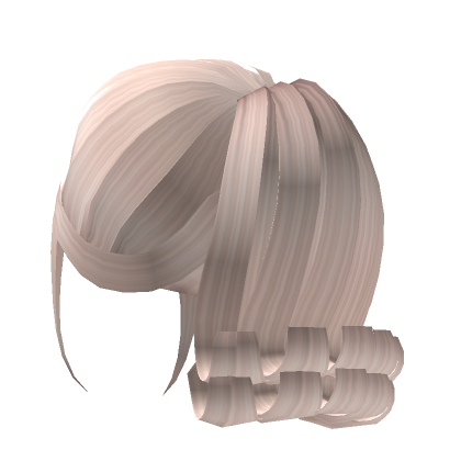 Fluffy Y2K Curly Popular Ponytail Platinum Blonde Roblox