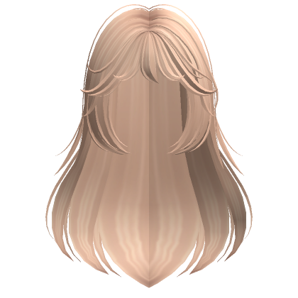 Long Flowy Anime Hair W Bangs Blonde Roblox