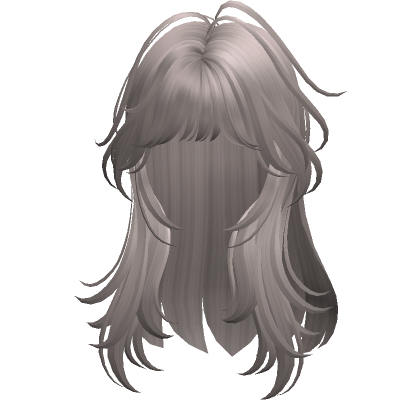 Ash Blonde Layered Hair W Bangs Roblox