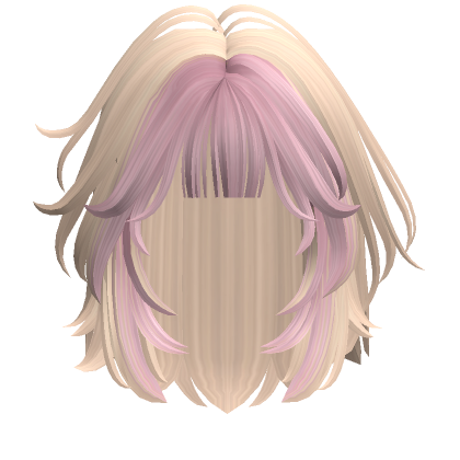 Two Tone Stylish Wolfcut In Pink Blonde Roblox Item Rolimon S
