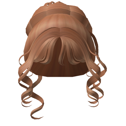 Dirty Blonde Messy Bun W Curls Roblox