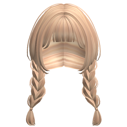 Preppy Braided Pigtails In Blonde Roblox
