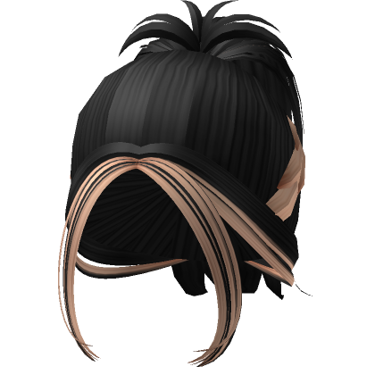 Y K Messy Ponytail Black To Blonde Roblox Item Rolimon S