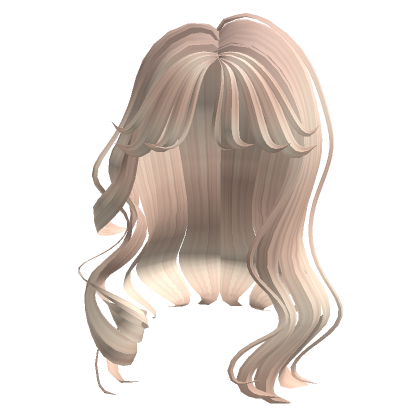 Blonde Messy Curls Hairstyle Roblox