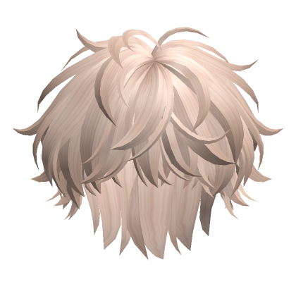 Cabelo Fluffy Anime Boy Platinum Blonde Roblox