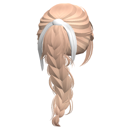 Cute Loose Messy Braid W Bandana Blonde Roblox