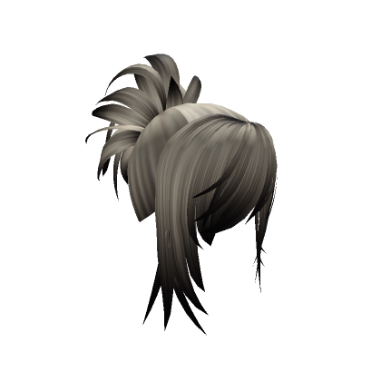 Blonde Black Emo Hair With Detailed Ponytail Roblox