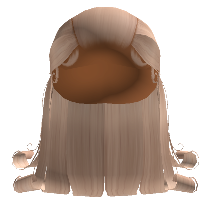 Slick Back Half Up Down Low Bun In Blonde Roblox