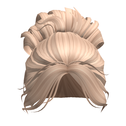 Soft Messy Updo Bun Blonde Roblox