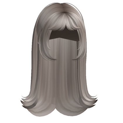 Long Sleek Vamp Hair W Bangs Ash Blonde Roblox