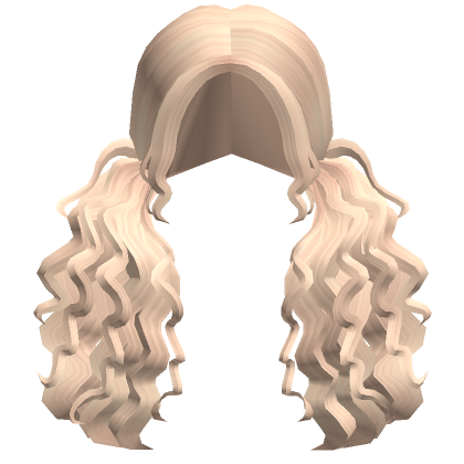Curly Wavy Piggytails Aesthetic In Blonde Roblox