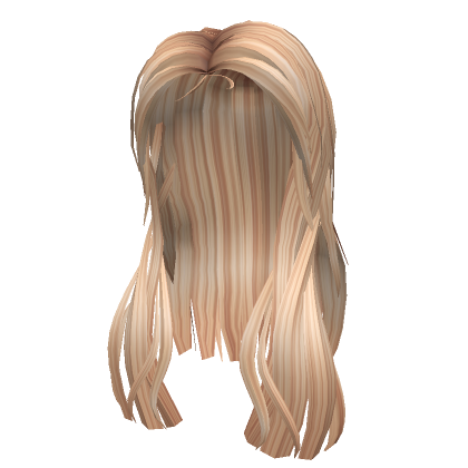 Wavy Long Hair W Bangs Blonde Roblox