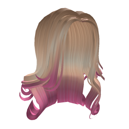 Blonde To Pink Ombre Soft Long Flowing Curls Roblox Item Rolimon S