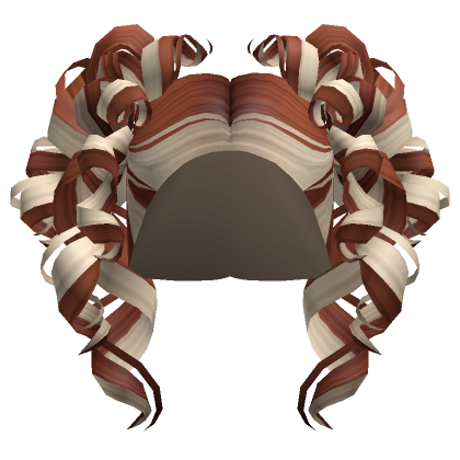 Messy Curly Pigtails In Ginger Blonde Roblox