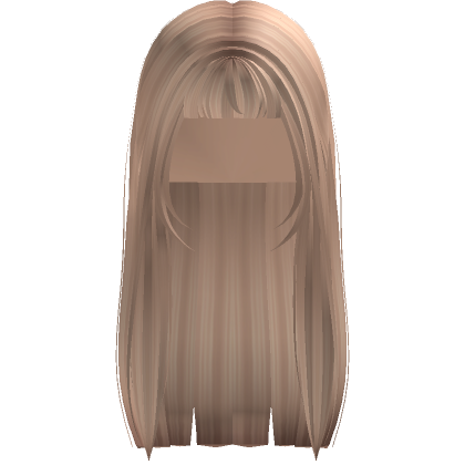 Long Hime Cut Hair W Bangs Blonde Roblox
