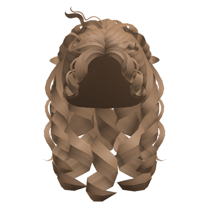 Curly Cute Summer Tropical Ponytail Dark Blonde Roblox