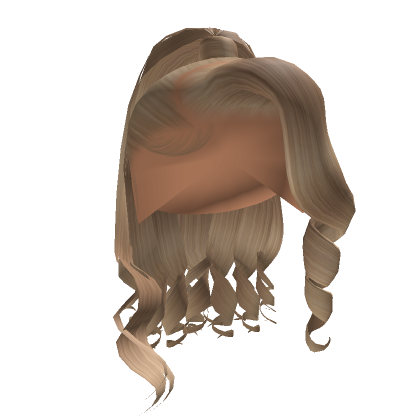 Curled Ponytail Blonde Roblox
