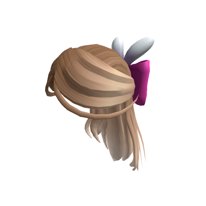 Blonde Bunny Bow Hair Roblox