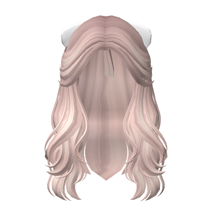 Wavy Bowtied Hair In Ash Blonde Roblox