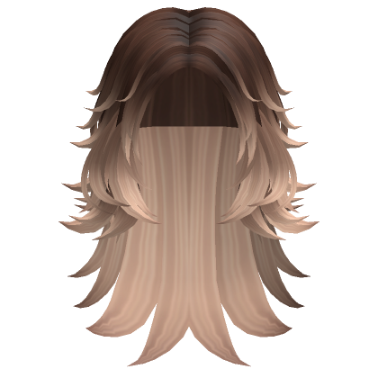 Fluffy Layered Wolfcut Brown Blonde Roblox