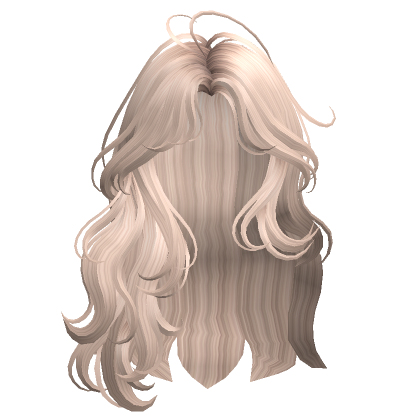 Messy Wavy Hairstyle Platinum Blonde Roblox