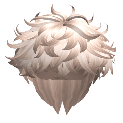 Fluffy Messy Anime Hair In Blonde Roblox