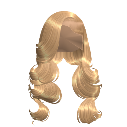 Curly Deep Side Part Blonde Roblox