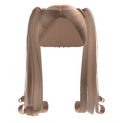 Pigtails Middle Part In Blonde Roblox