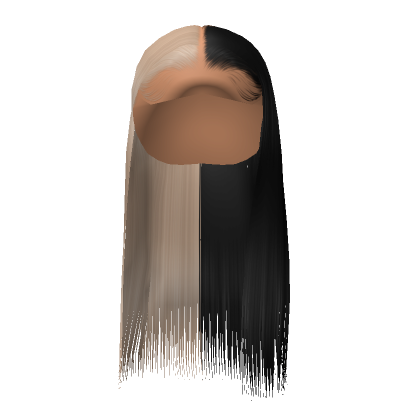 Middle Part Silk Press Blonde Black Roblox