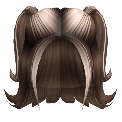 Half Up Spiked Two Tone Pigtails In Brown Blonde Roblox Item