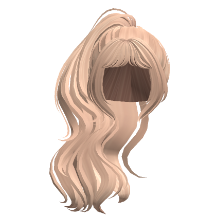 High Long Gyaru Curly Flowy Ponytail Blonde Roblox