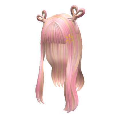 Cute Blonde Heart Buns Roblox