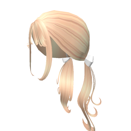 Blonde Cute Pigtails With Bows Roblox