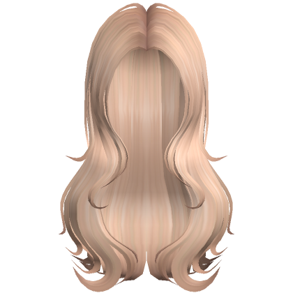 Blonde Swirly Messy Butterfly Long Hair Roblox