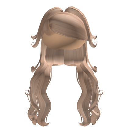 Half Up Curly Pony Weave In Blonde Roblox