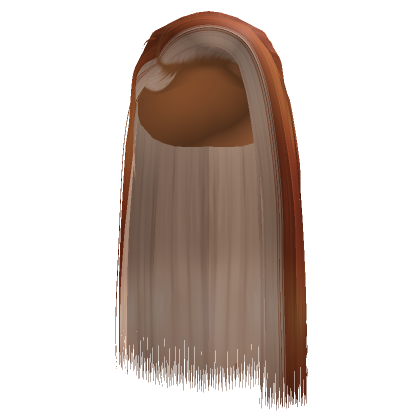 Ginger Side Part Silk Press W Blonde Skunk Stripe Roblox