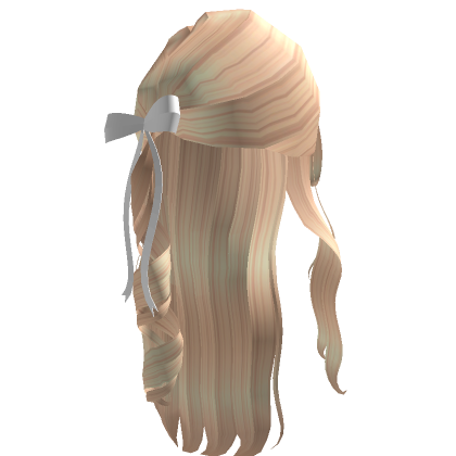 Blonde Bow D Half Up Ponytail Roblox