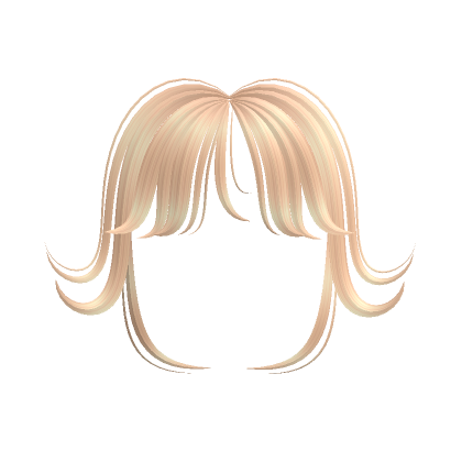Blonde Wolf Cut Bangs Roblox