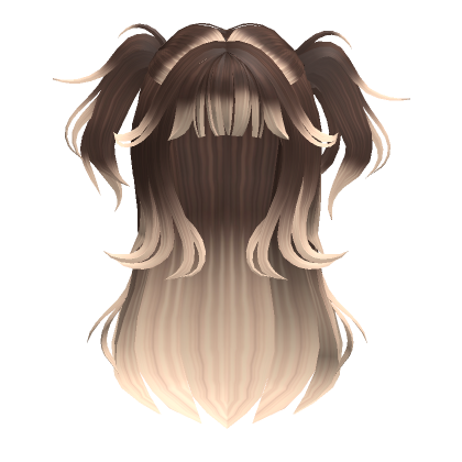 Cute Messy Half Up Pigtails Brown Blonde Roblox