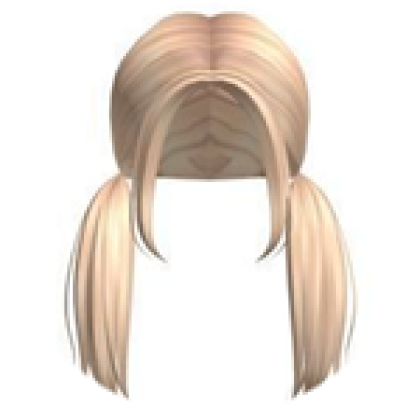 Blonde Flowy Pigtails Roblox