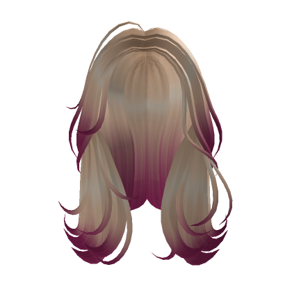 Blonde Magenta Pink Wavy Windswept Middle Flip Roblox Item Rolimon S