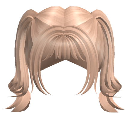 Blonde Curled Pigtails Roblox
