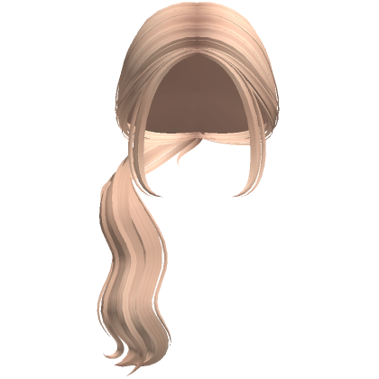 Long Wavy Side Ponytail Blonde Roblox