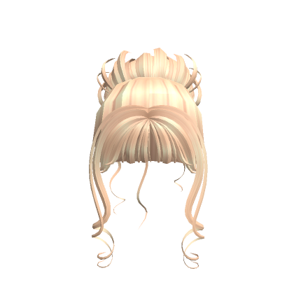 Blonde Bun With Curls Roblox Item Rolimon S